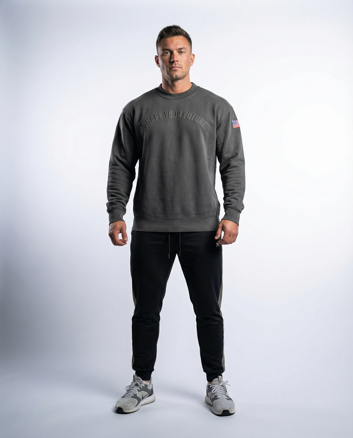 BLACKOUT "PREMIUM VINTAGE" CREWNECK IN BLACK