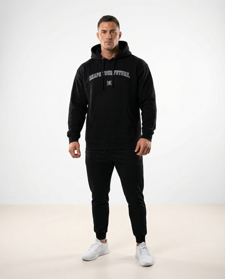 ICONIC CLASSIC HEAVYWEIGHT HOODIE - BLACK