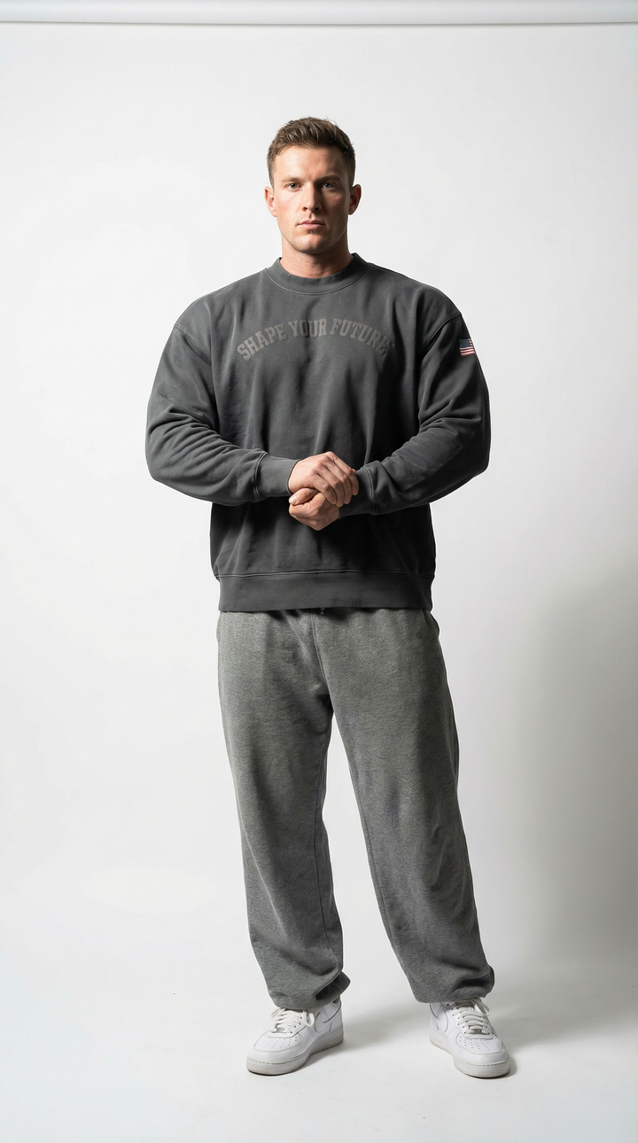 BLACKOUT "PREMIUM VINTAGE" CREWNECK IN BLACK