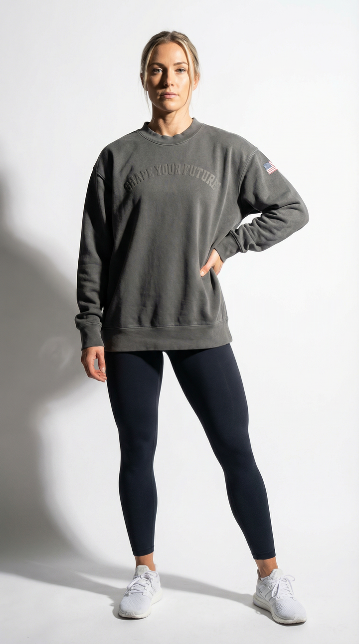 BLACKOUT "PREMIUM VINTAGE" CREWNECK IN BLACK