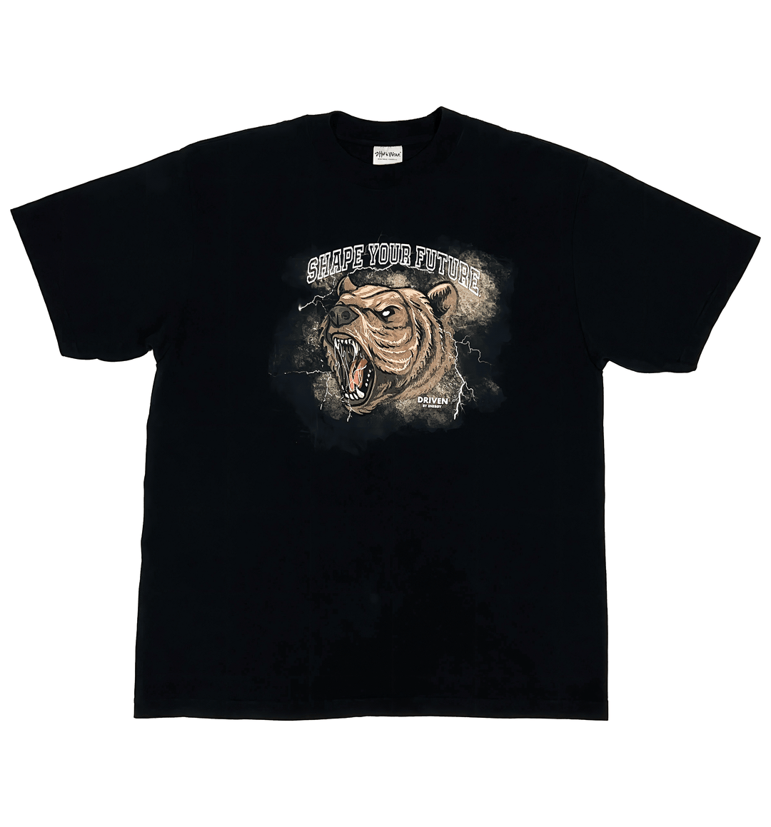 DRIVEN BY ENERGY TEE - SLIGHT FADED BLACK