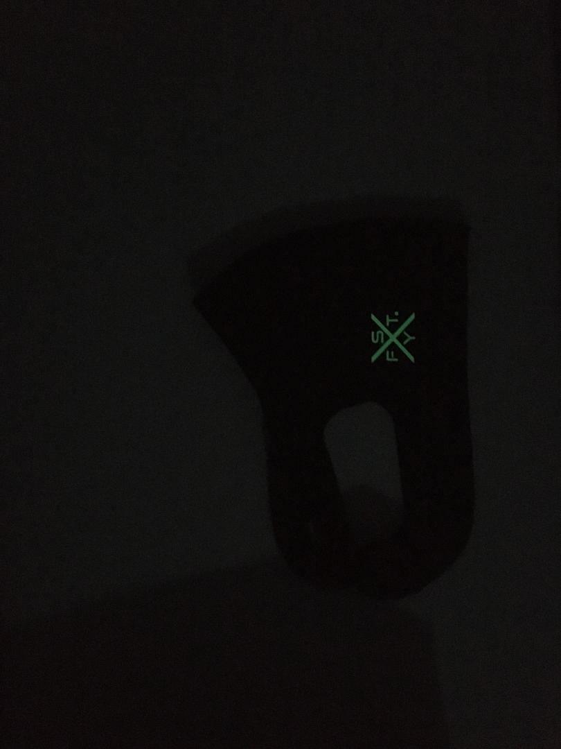 GLOW IN THE DARK SYFT LOGO FACE MASK - BLACK - Shape Your Future Apparel USA
