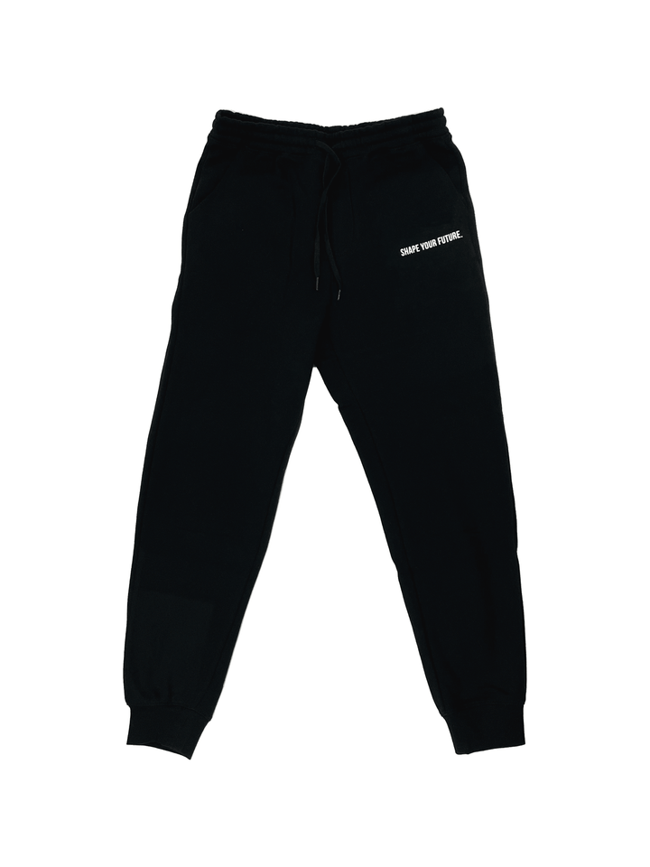REFLECTIVE LOGO SWEATPANTS - BLACK - Shape Your Future. Apparel