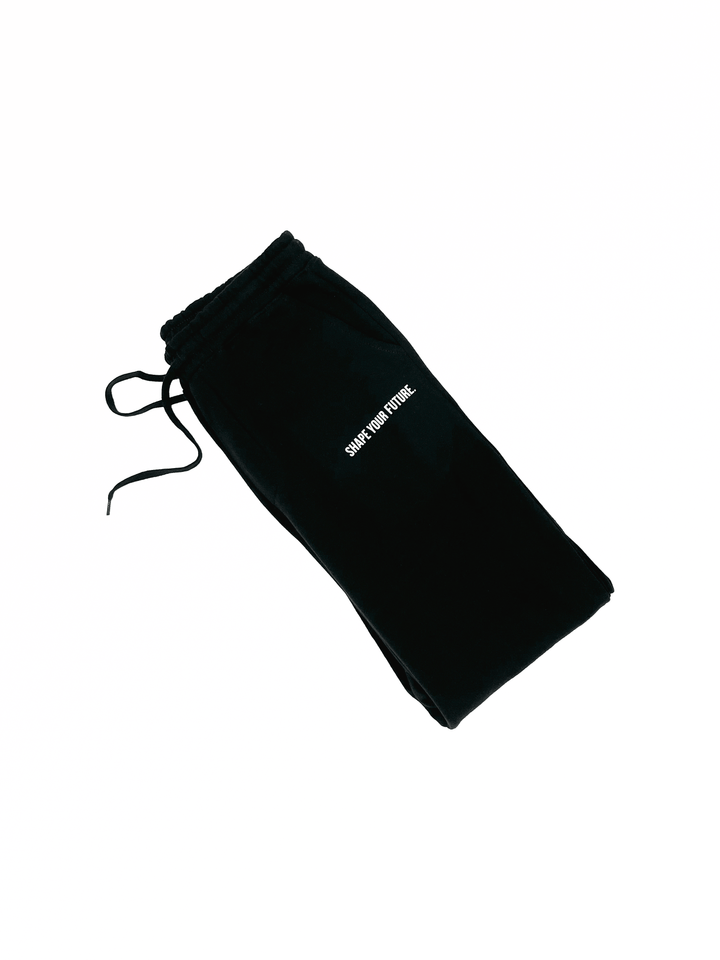 REFLECTIVE LOGO SWEATPANTS - BLACK - Shape Your Future. Apparel