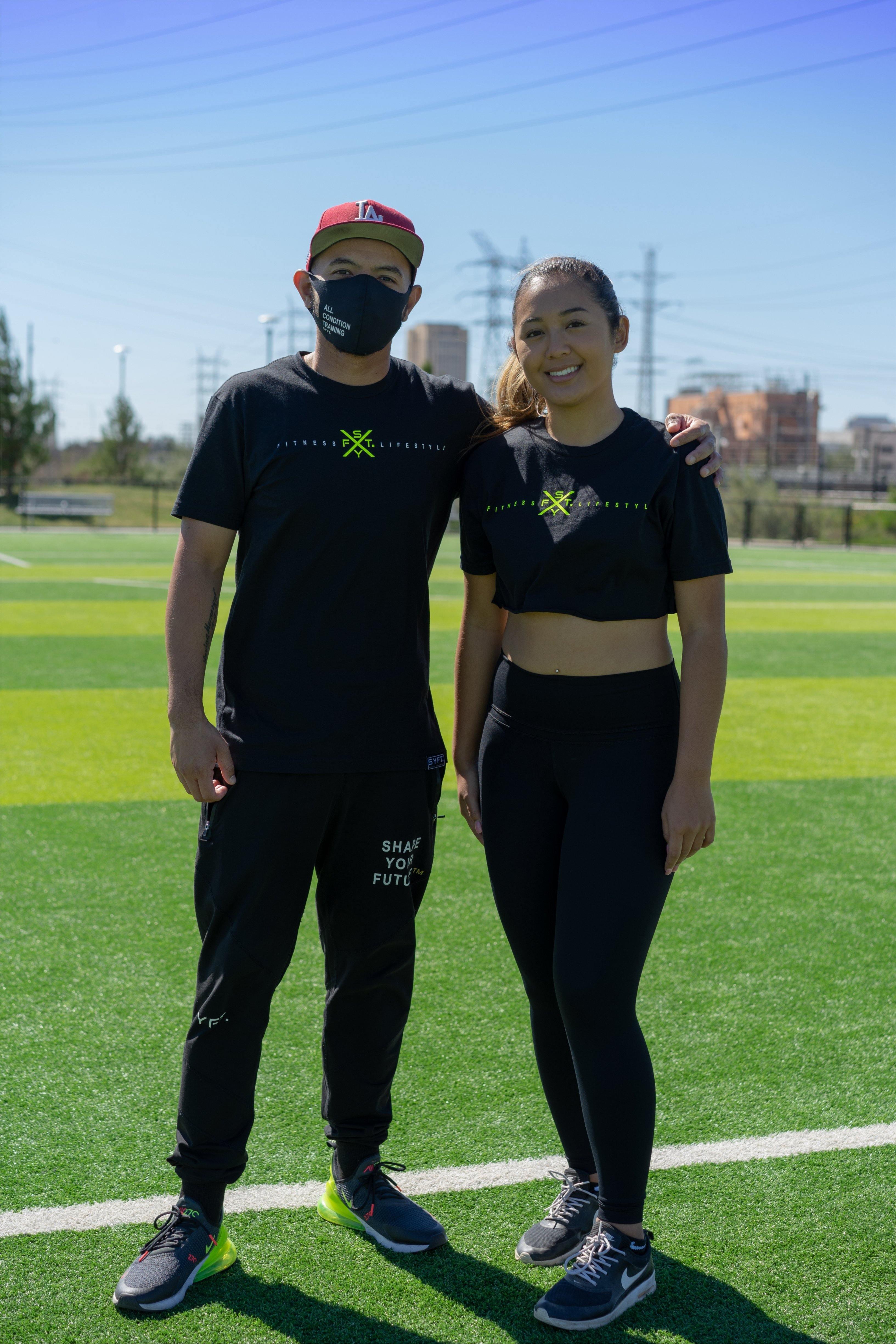 FITNESS X LIFESTYLE TEE - BLACK/NEON YELLOW - Shape Your Future. Apparel