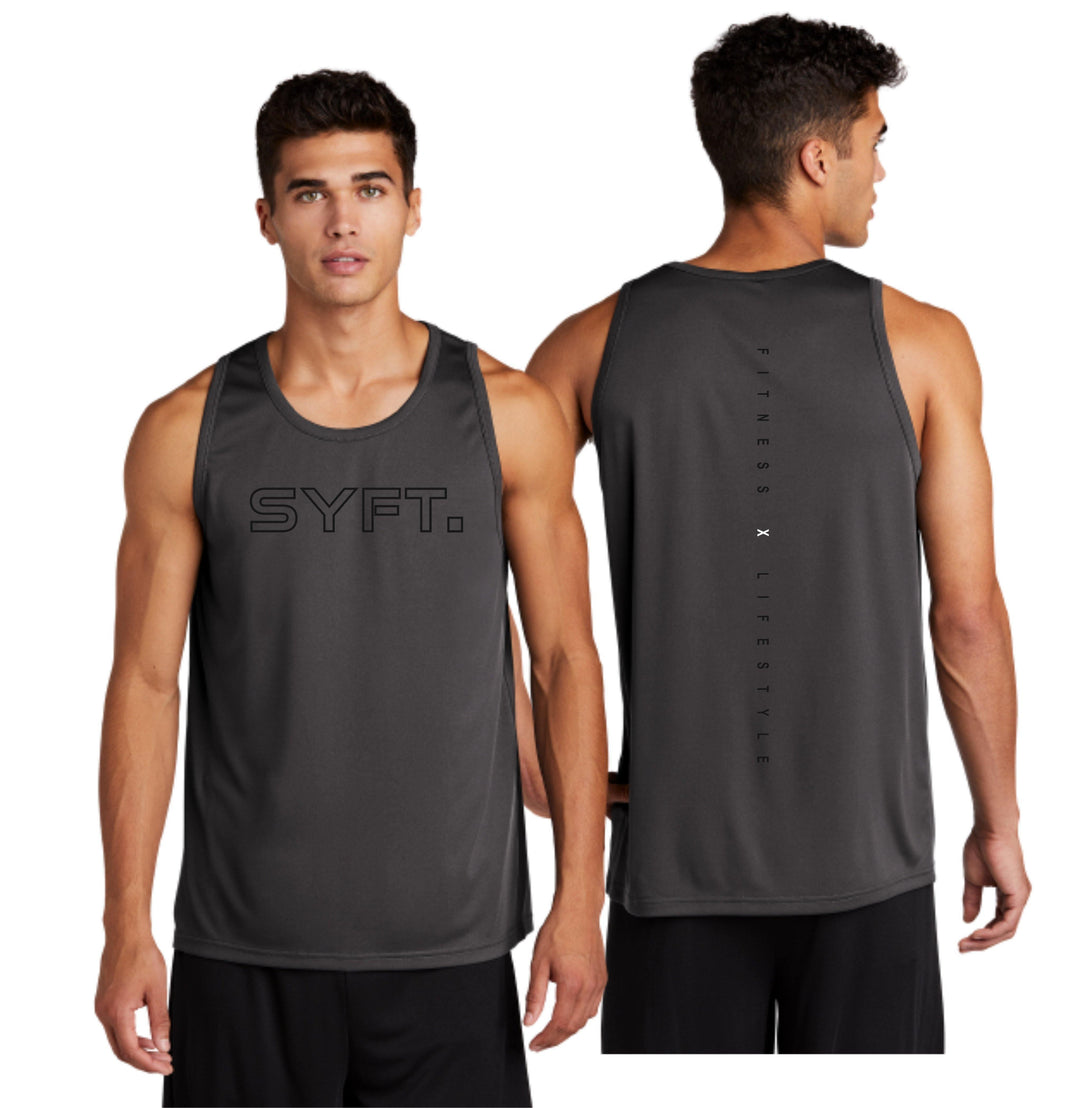 OUTLINE SYFT TANK TOP - GREY - Shape Your Future. Apparel