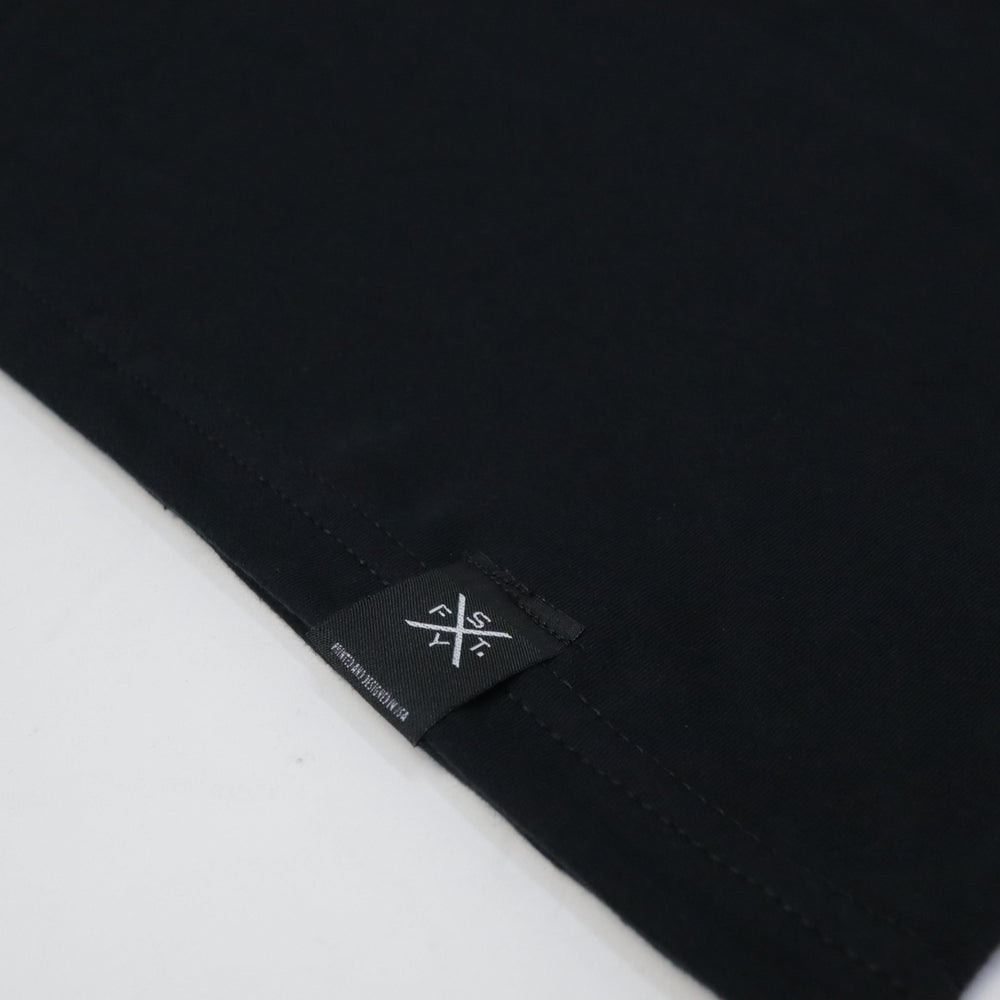 CAMO PRINT BLOCK INFILL TEE - BLACK - Shape Your Future. Apparel