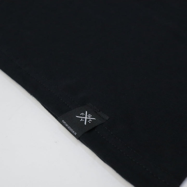 CAMO PRINT BLOCK INFILL TEE - BLACK - Shape Your Future. Apparel