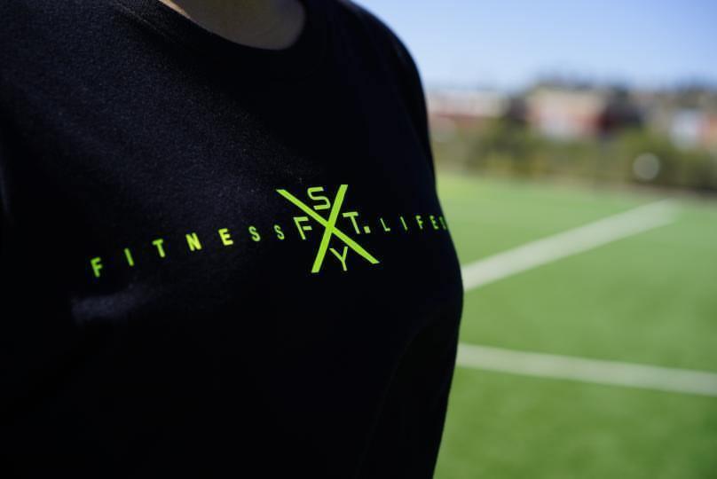 FITNESS X LIFESTYLE CROP TEE - BLACK / NEON YELLOW - Shape Your Future. Apparel
