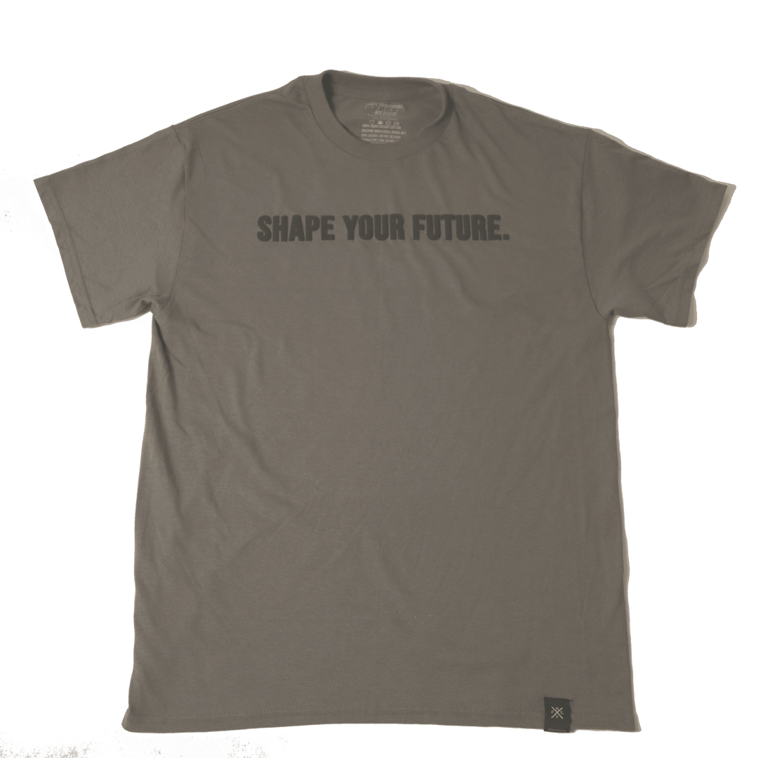 SPACE TEE - CHARCOAL - Shape Your Future. Apparel